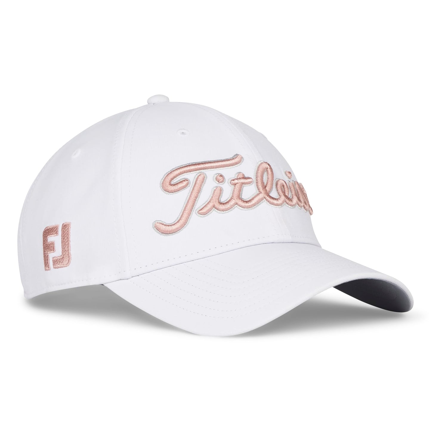 Titleist Tour Performance Golf Hat, White/Soft Pink