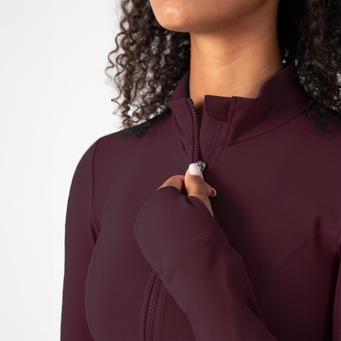 YITTY Ultraluxe Full Zip Jacket - Women's Athleisure with 4-Way Stretch & Thumbholes