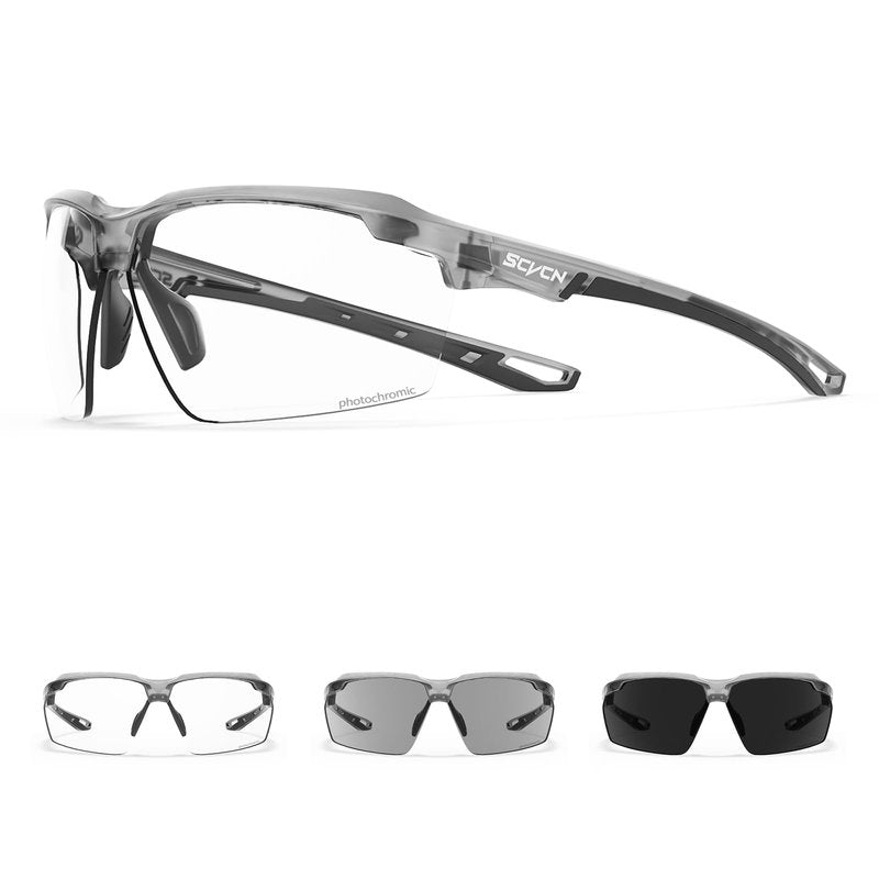 SCVCN Photochromic Sunglasses Sports Cycling Glasses for Men Women Youth Clear Cycling Glasses UV400 Protection Baseball Driving MTB Running Softball 06