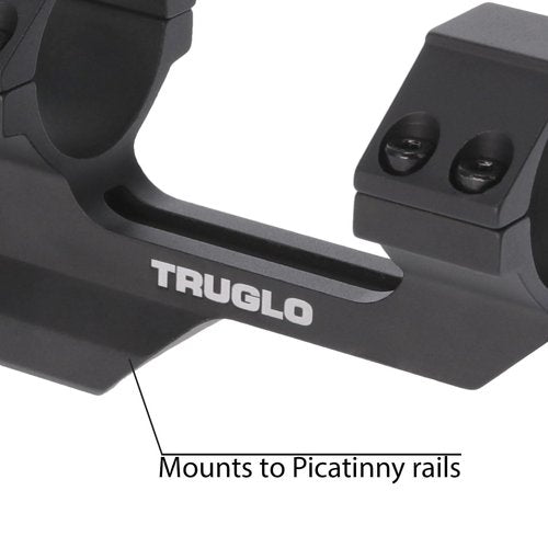 TRUGLO Tactical Hunting Shooting Versatile Durable One-Piece Picatinny Style Scope Mount with Rings - 30 mm