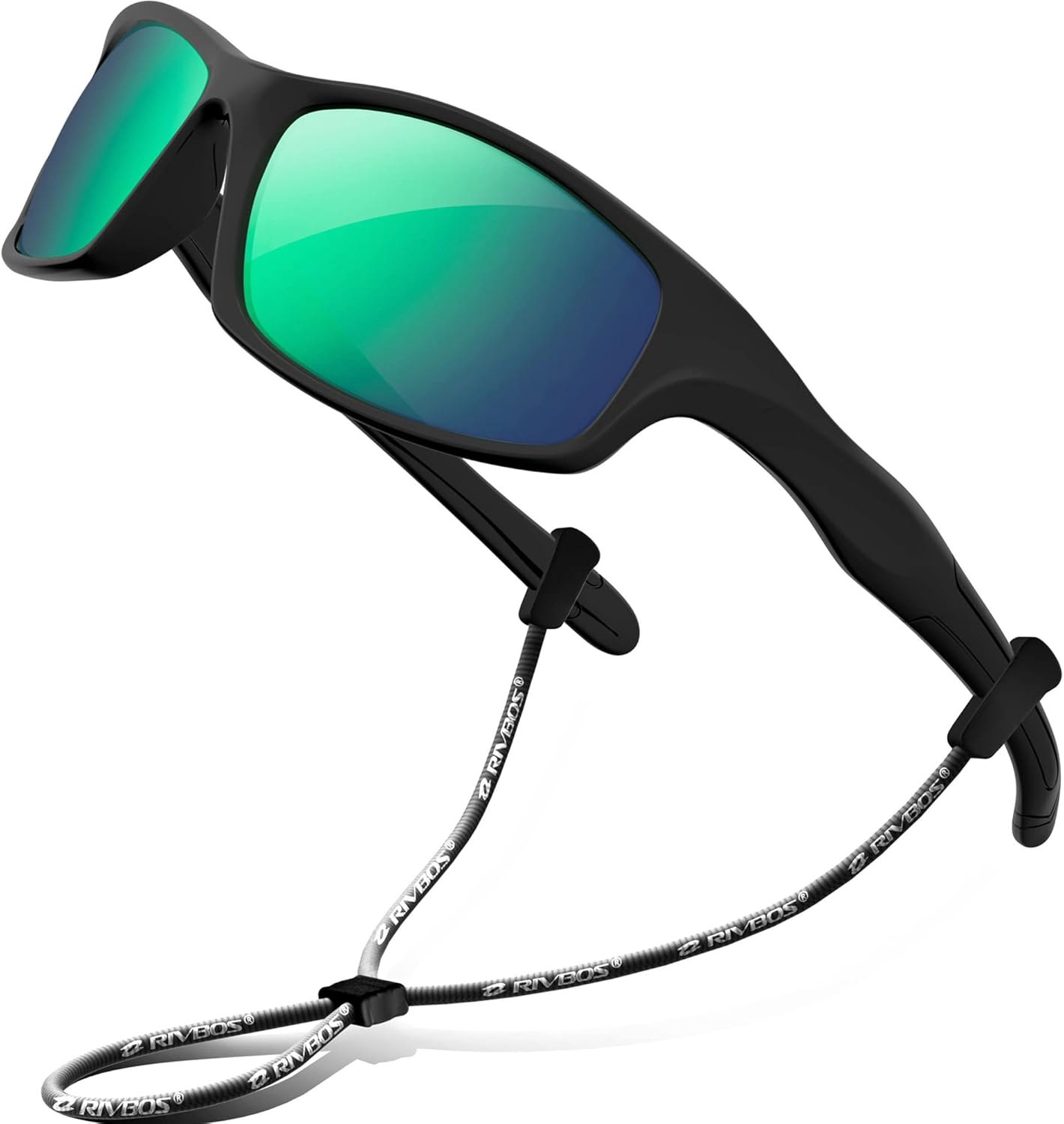 RIVBOS Kids Sunglasses - Polarized UV Protection & Flexible Rubber Design | Adjustable Strap for Boys & Girls