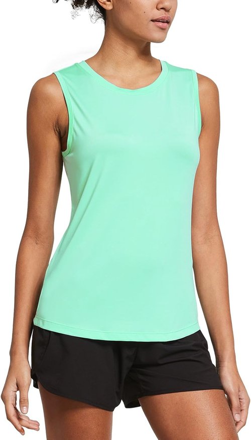 Baleaf Women's Workout Tank Tops - Sleeveless Athletic Yoga Shirts for Gym & Exercise | Loose Fit