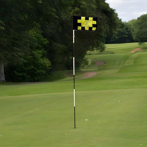 2BUT Standard Tobacco Road Golf Club Pin Flag Practic Putting Green Golf Flag For Backyard Garden Double-Sewn 600D Nylon Miniature Pin Flag Regulation Tube Flag(20"x13")