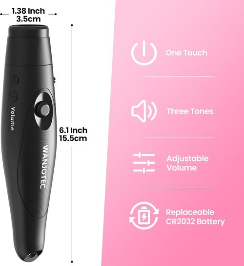 Electronic Whistle 3 Pack - Adjustable Tones & 130dB Volume | Handheld Emergency Whistle for Sports