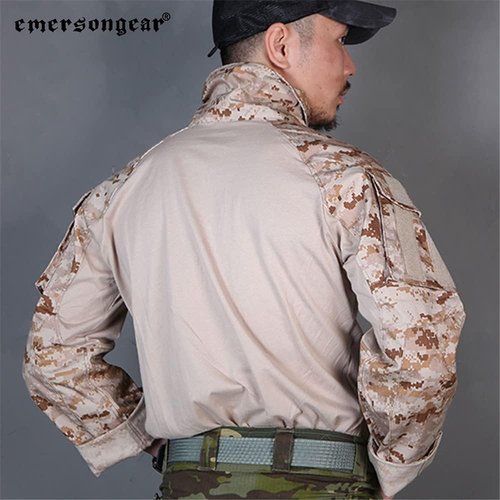 EMERSONGEAR Men's Tactical Shirt - Gen3 Quick Dry Long Sleeve Combat BDU Top for Airsoft & Paintball