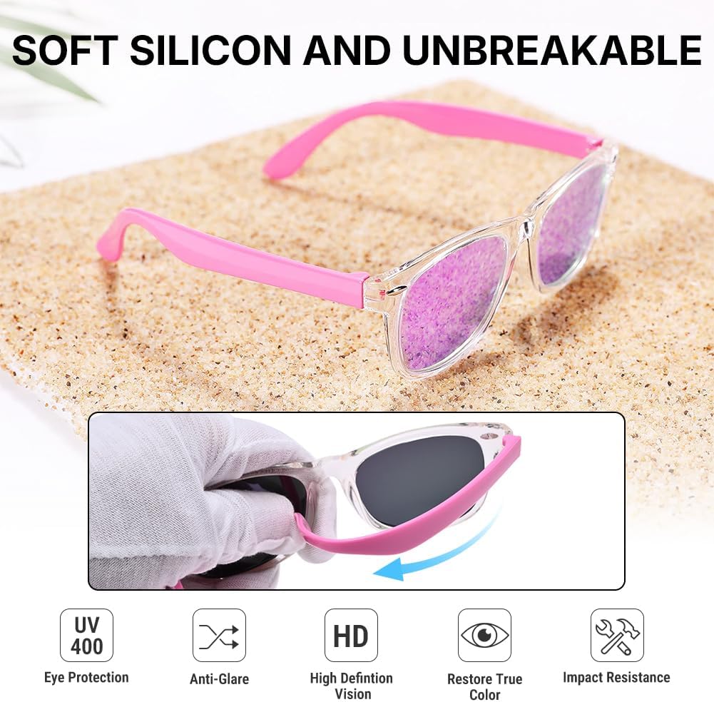 Pro Acme Kids Polarized Sunglasses - Flexible TPEE Frame Shades for Ages 3-12 | Toddler Girls & Boys