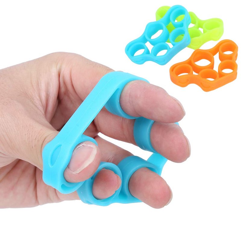 Finger Exerciser, Hand Grip Strengthener, (3PCS) Grip Strength Trainer Forearm Grip Workout, Finger Stretcher, Relieve Wrist & Thumb Pain, Carpal Tunnel, Great for Rock Climbing and More, Hand Gr
