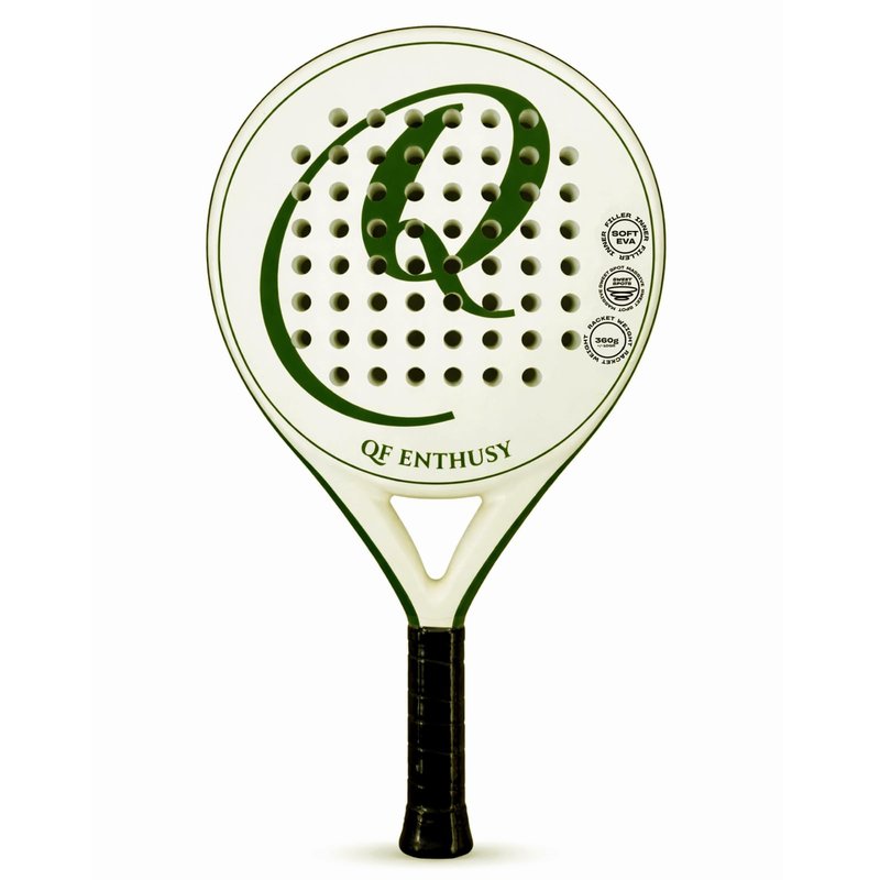 Padel Racket, Carbon Fiber Surface Padel Racquet, Lightweight, Ideal for Training/Matches (Green)