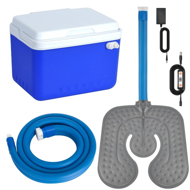 Ice Machine for Knee After Surgery for Post-Surgery Care, Cold Therapy Machine System for Knee and Joint Compression Pad, Strong Joint Compression Pad, Lightweight (6-Quart Cooler)