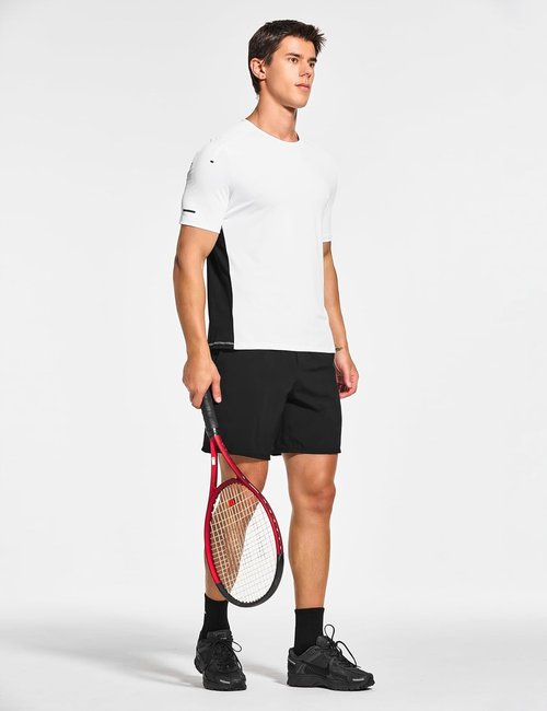 DEMOZU Men's Athletic T-Shirt - Quick Dry Moisture-Wicking Short Sleeve Tee | Big & Tall Sizes