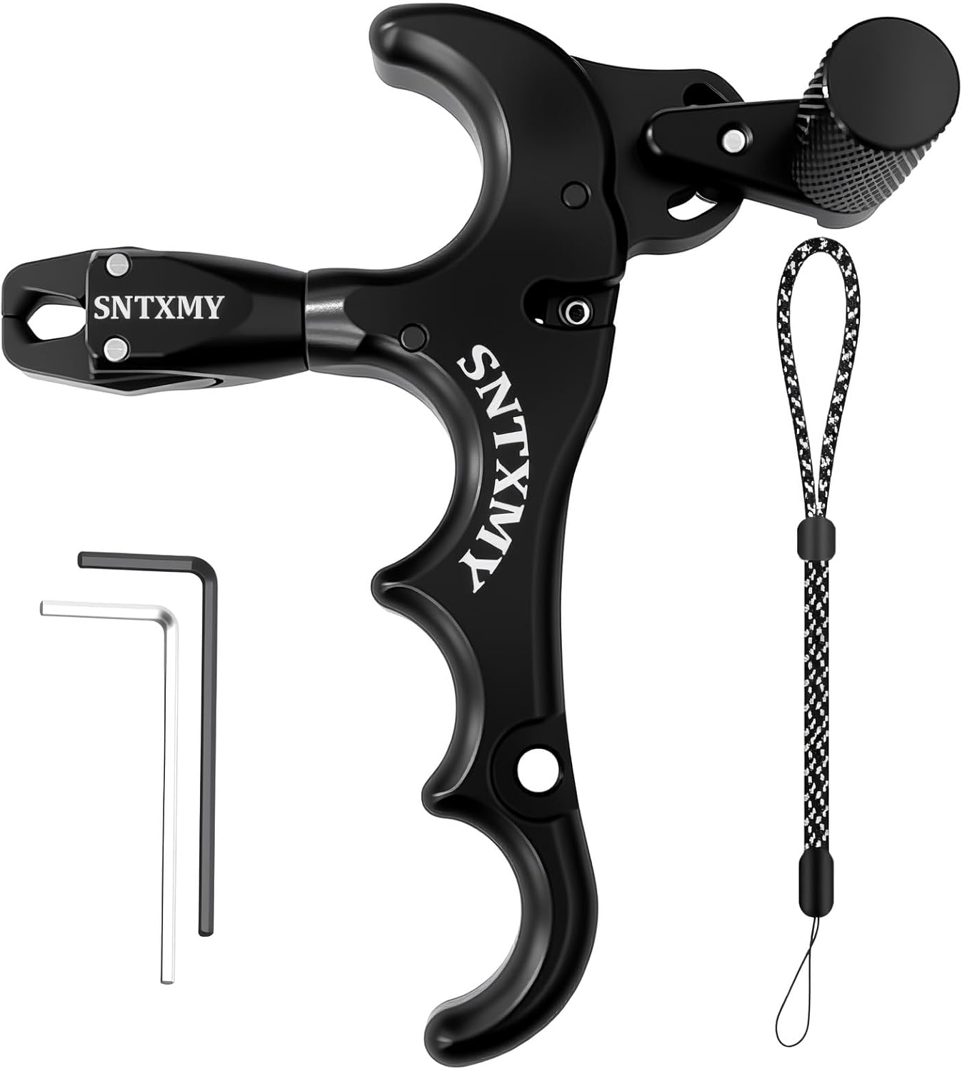 SNTXMY Compound Bow Release - Precision Archery Trigger with Ergonomic Thumb Grip | Adjustable Size