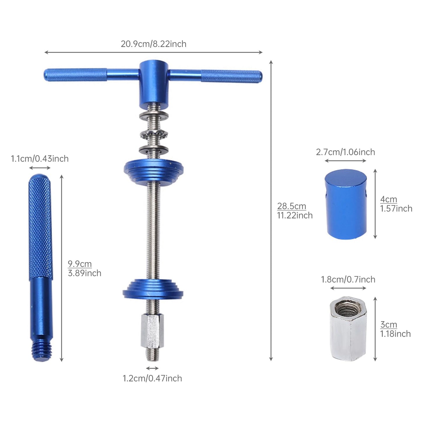 Tobefore Bike Tool Kit Bicycle Bowl Set Press in Tool Cycling Shaft Bowl Remover for Headset BB Bottom Bracket Repair Tools