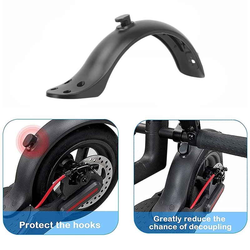 Sougan Electric Scooter Fender, 4 Hole Mud Guard to Scooter Splash Proof Fender Accessories Mudguard Fender Bracket Durable Mud
