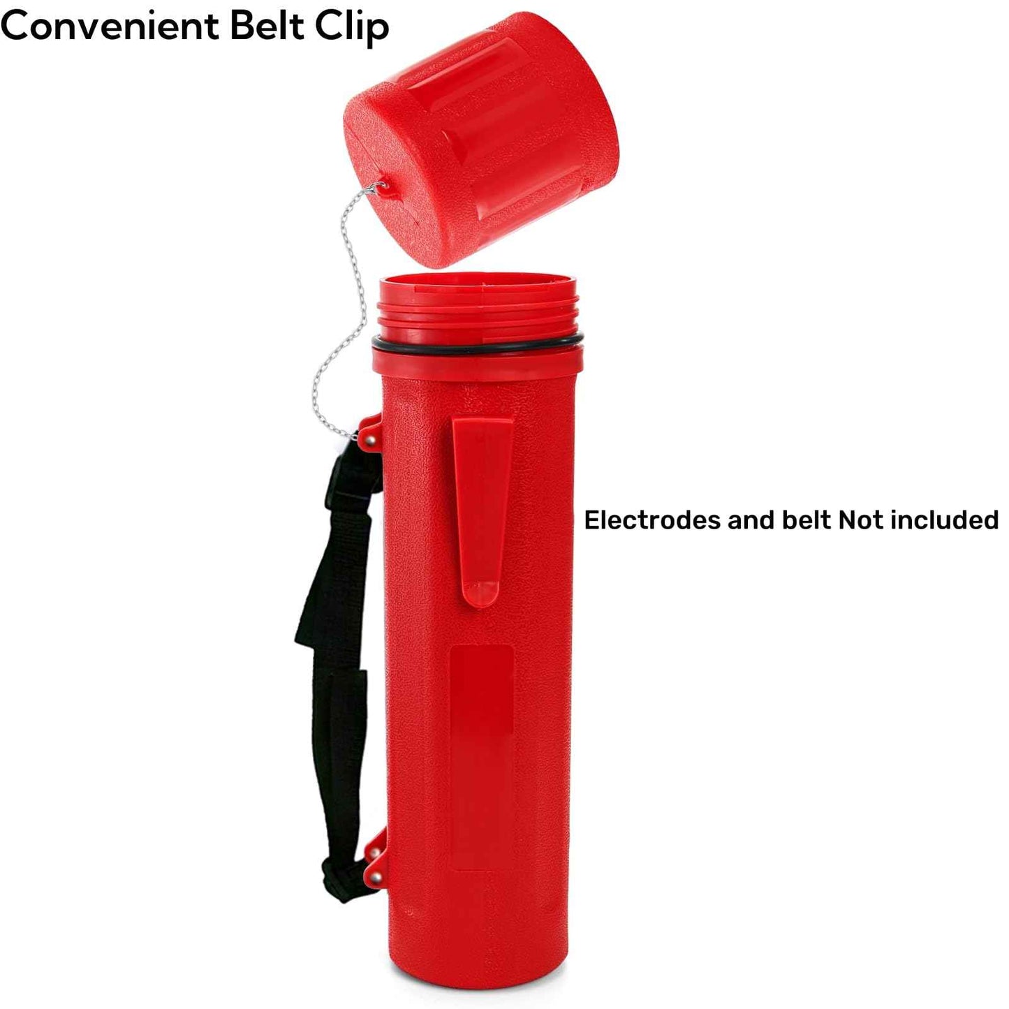 ZOOFOX 2 Pack Welding Rod Holder, 14" Carbon Steel Stick Electrode Storage Tube, Waterproof Welding Rod Canister for Keeping Welding Electrode Fresh and Dry, Welding Equipment