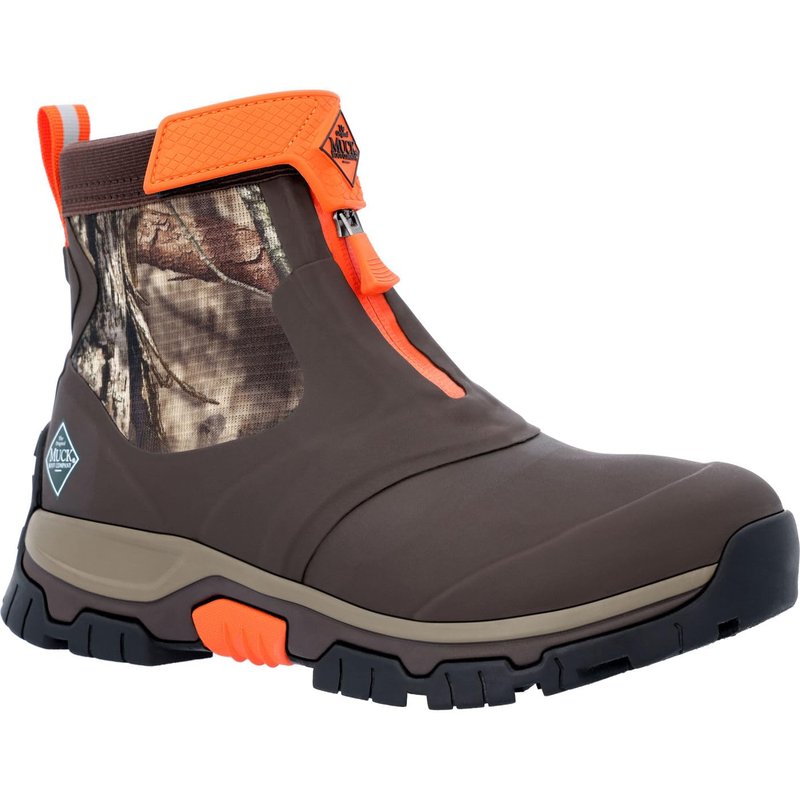 MUCK Men's Apex Mid Zip Ankle Boot, Black, Size 14(M)