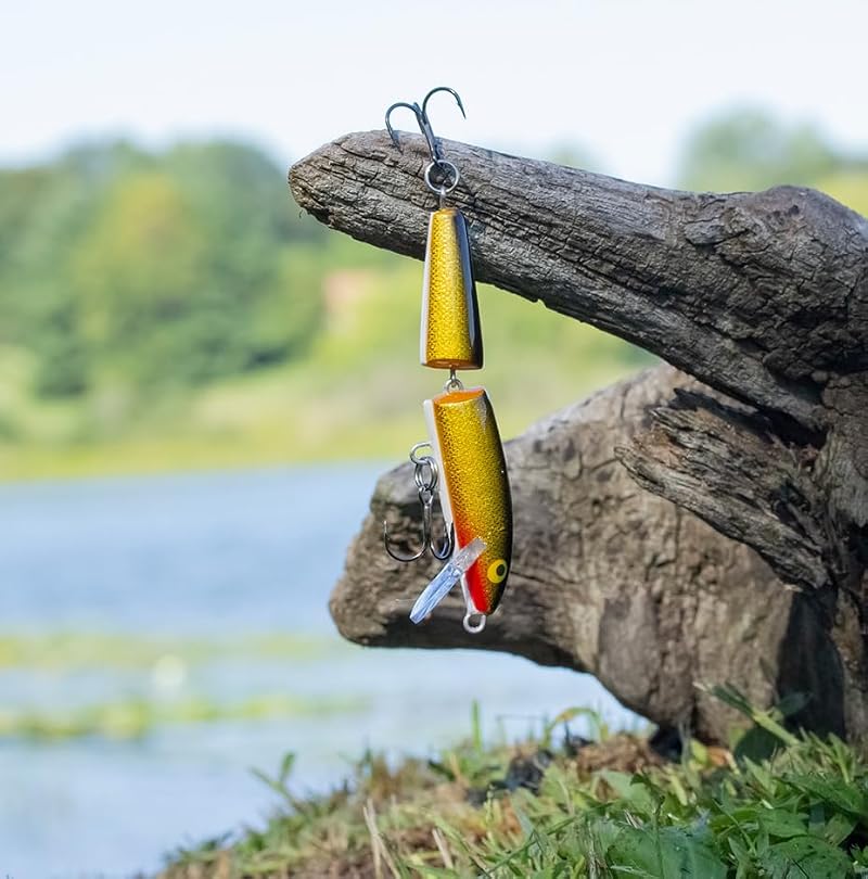 Jointed Minnow Lure - Silver - 2" Fishing Lure for Bass, Pike, Walleye
