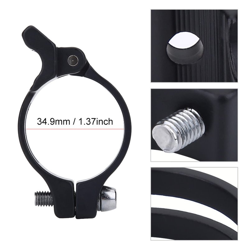 QANYEGN 34.9mm MEIJUN Front Derailleur Clamp, Front Derailleur Adapter Clamp Clip, Cycling Accessory for Road Bike (2 Sizes)