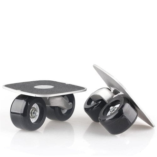 JINCAO Black Portable Roller Road Drift Plate Skates Anti-Slip Board Aluminum Truck with PU Wheels with ABEC-7 608 Bearings