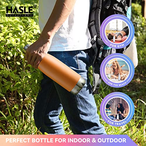 HASLE OUTFITTERS 17oz Vacuum Insulated Stainless Steel Water Bottle – Orange