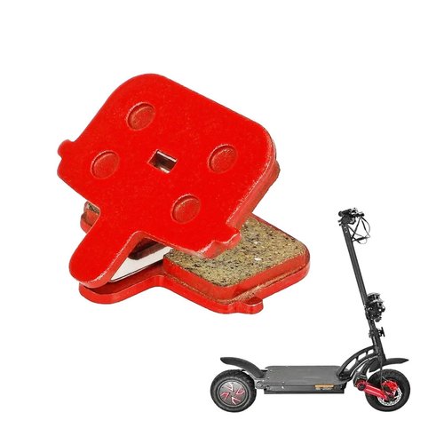 2Pair Brake Pads Disc Brake Pads Compatible with Kugoo G Booster Electric Scooter Rectangular Hollow Brake Calipers Semi Metal MTB Bicycle Disc Pads