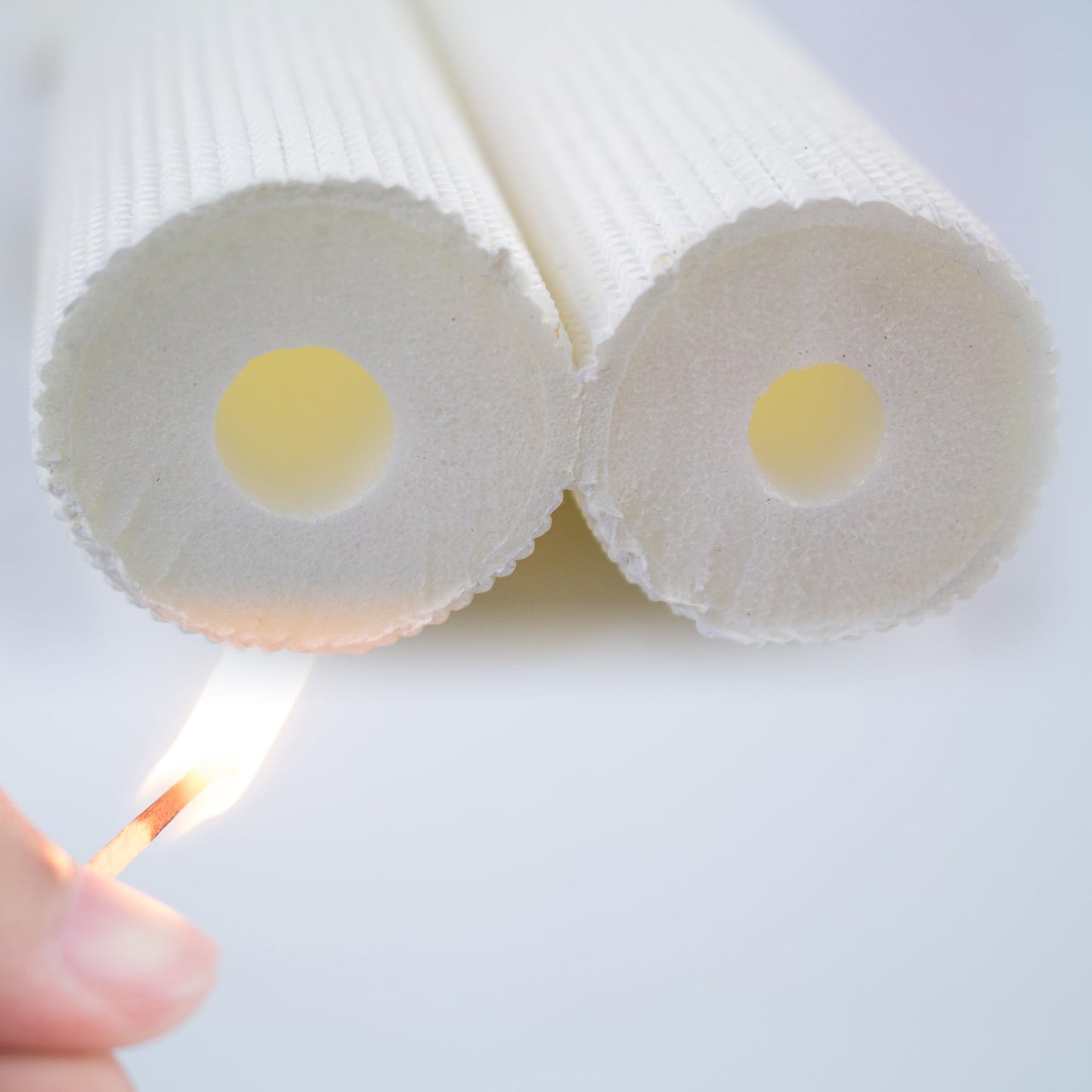 16FT Mini Split Line Set 1/4*3/8 OD HVAC Copper Tube Pipe Extension,3/8 Thickened PE Insulation Coil Air Conditioner Twin Copper Line Heating Equipment Hose with Flared Nuts (16FT (1/4+3/8) with wire)