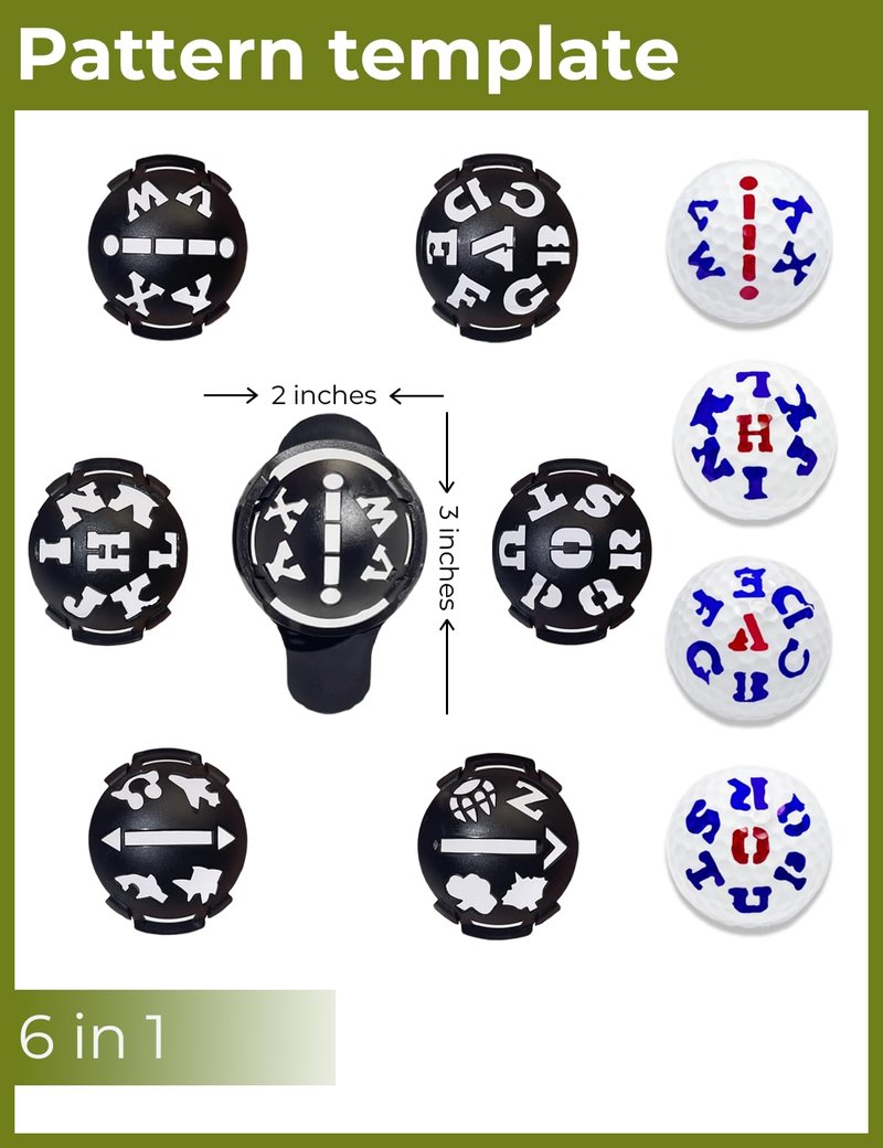 VOVOIS Golf Practical kit, Novice Golfer kit,Great Golf Accessory kit-Alignment Marking Tool,Divot Tool to Quickly get into Golf Training;Ball Marker,Multi Pattern, Fun to Increase Passion for Golf