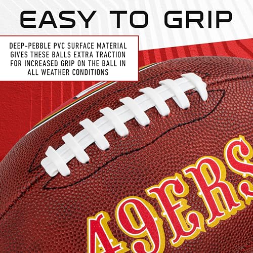 Youth NFL Football - San Francisco 49ers Junior Size, Easy Grip