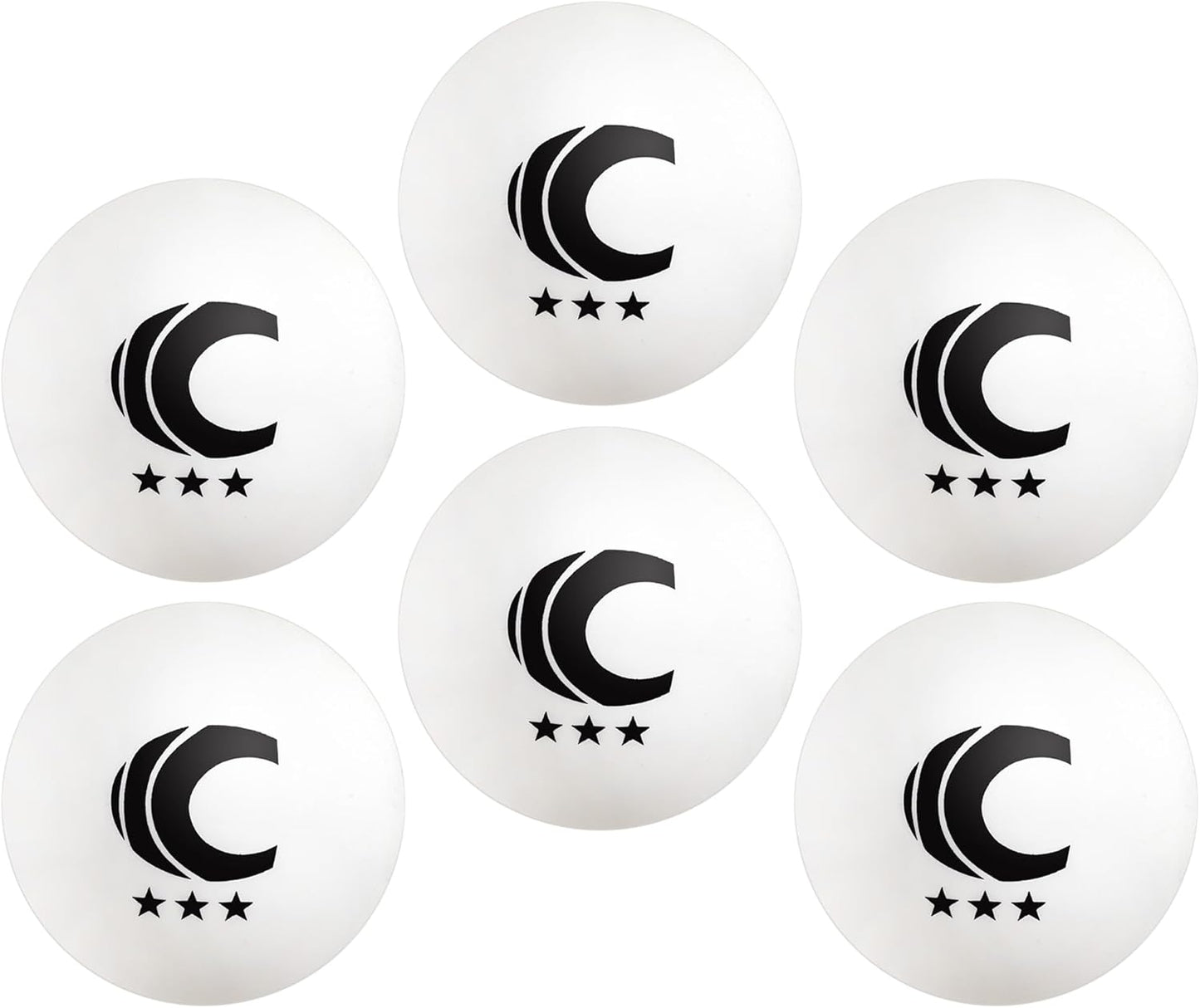 Cannon Sports 3-Star Table Tennis Balls - Professional Quality for Indoor & Outdoor Play - Ideal for Competition & Casual Games