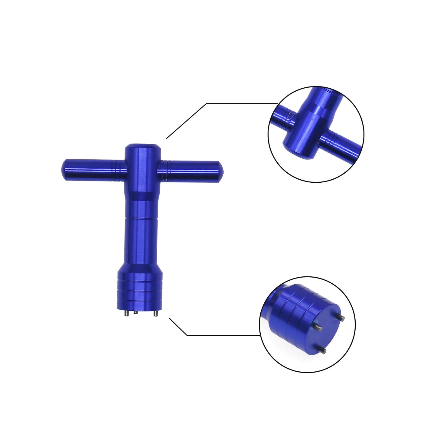 DAZUZ Golf Weight Wrench Tool 3-Prong for Taylormade TP Collection & Spider Mini Putter (Blue)