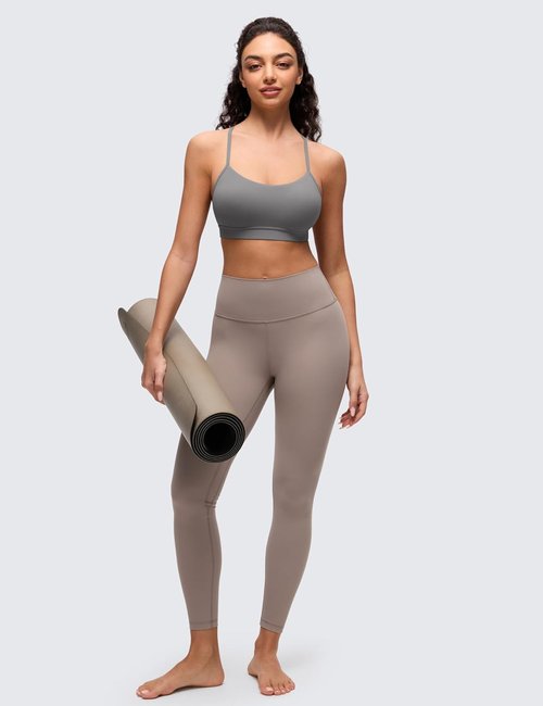 CRZ YOGA Butterluxe Y-Back Sports Bra for Women - Padded Racerback, Low Impact Workout Top