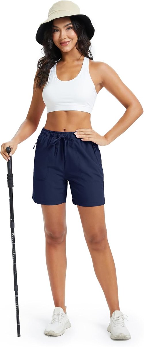 MAGCOMSEN Women's Hiking Shorts - Quick Dry, Lightweight, UPF 50+ | Athletic Summer Shorts with Pockets