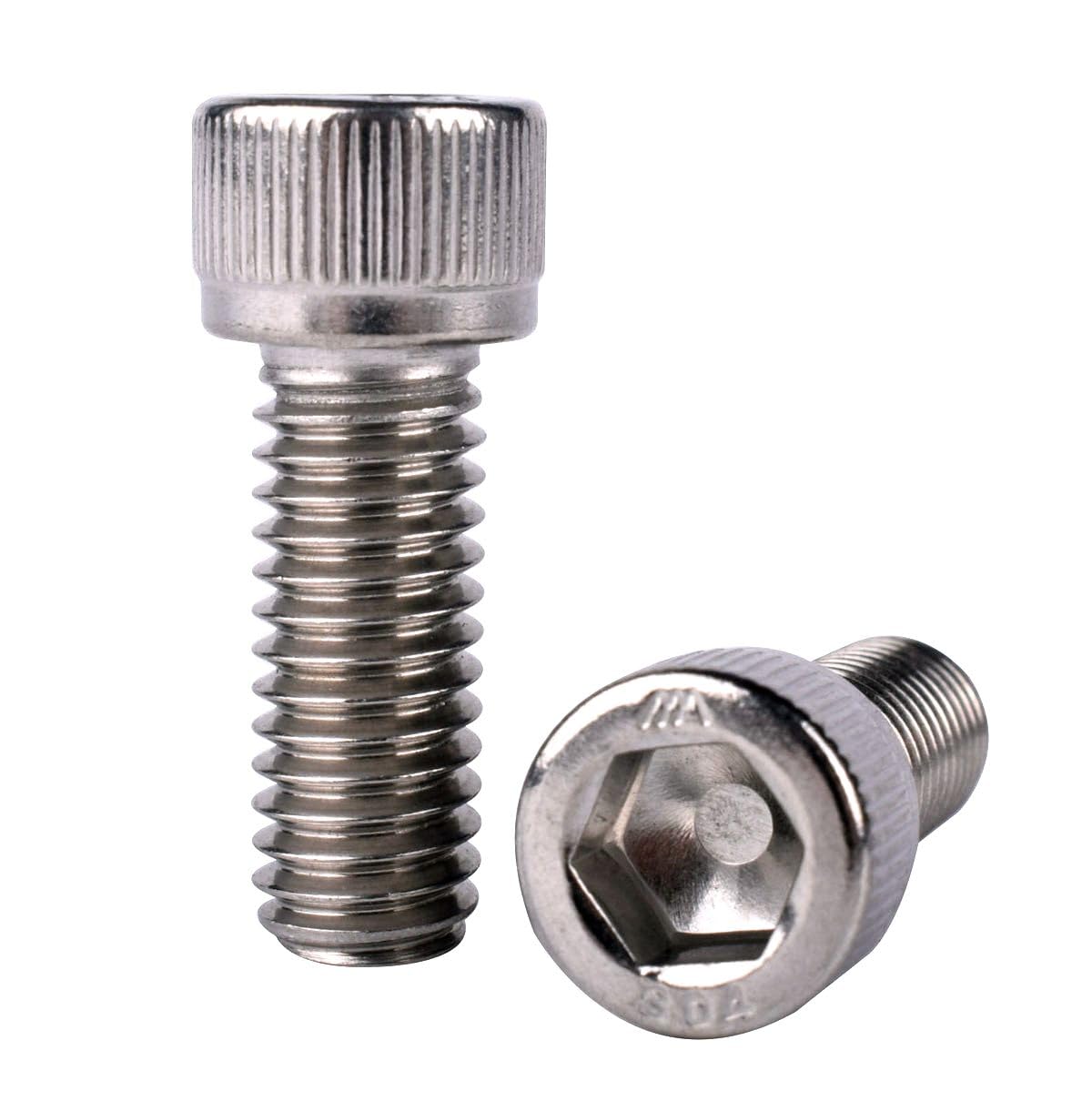 KOSJETHAS #10-24 x 3/4" Allen Hex Socket Head Screw Bolt, 304 Stainless Steel 18-8, UNC Machine Full Thread, Pack of 50