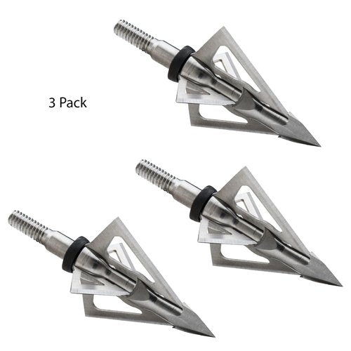 TRUGLO Apex Archery TRUGLO Titanium X 100-Grain Crossbow Broadheads - 3-Pack, 4-Blade Fixed