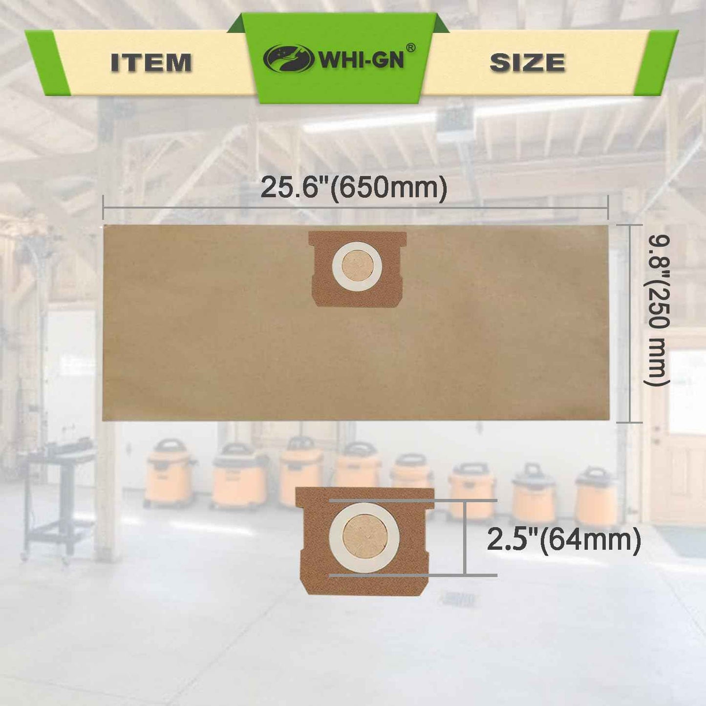 12 Pack 25-1238 Shop Vac Bags for Stanley & Porter-Cable 4 Gallon Wet/Dry Vacuums Models# PCX18301-4B SL18301-3B, Part# AT25-1238