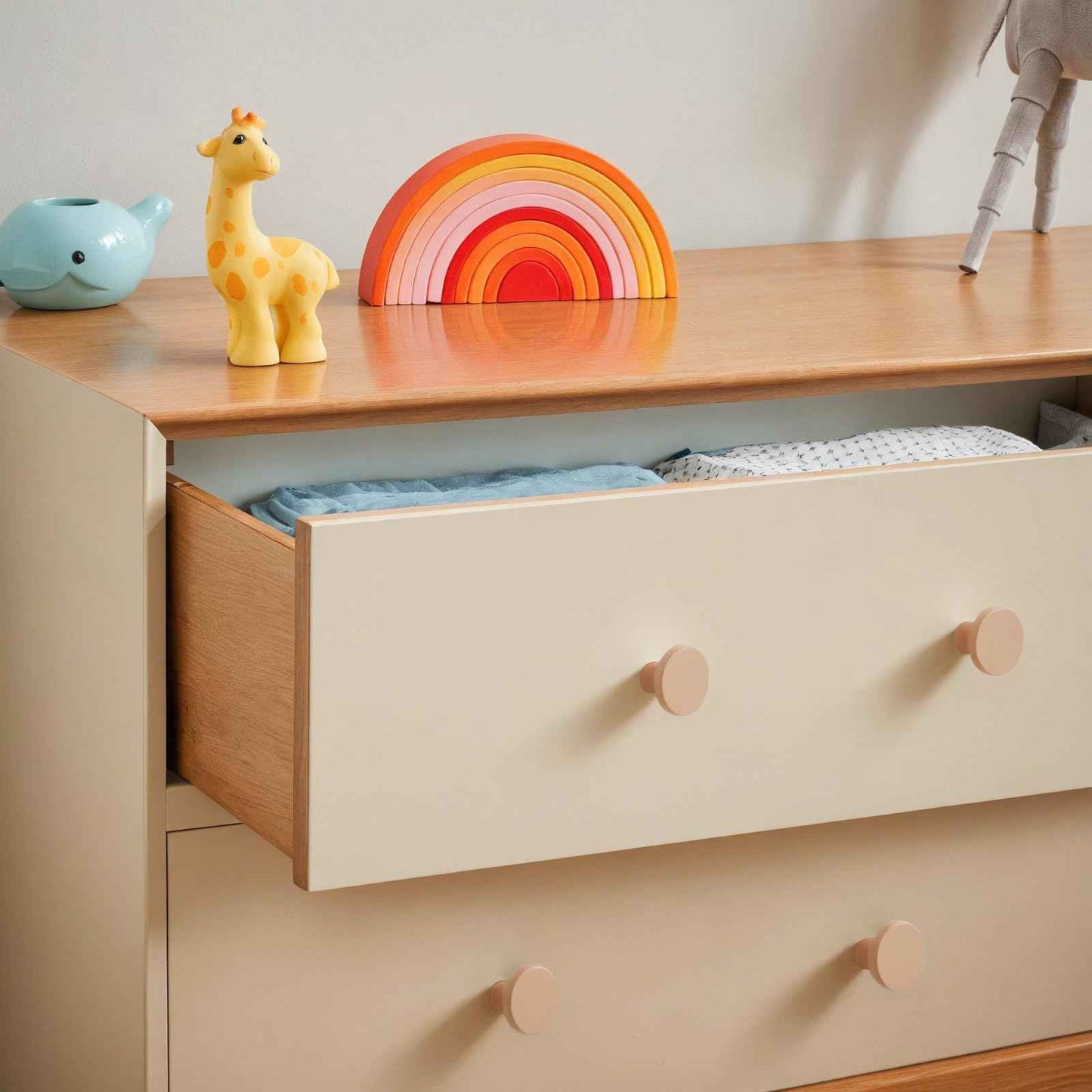 Ravinte 10 Pack Cabinet Knobs Champagne Gold Kitchen Cabinet Knobs Round Dresser Drawer Knobs Golden Drawer Pulls Closet Door Knobs 1-1/5 Inch