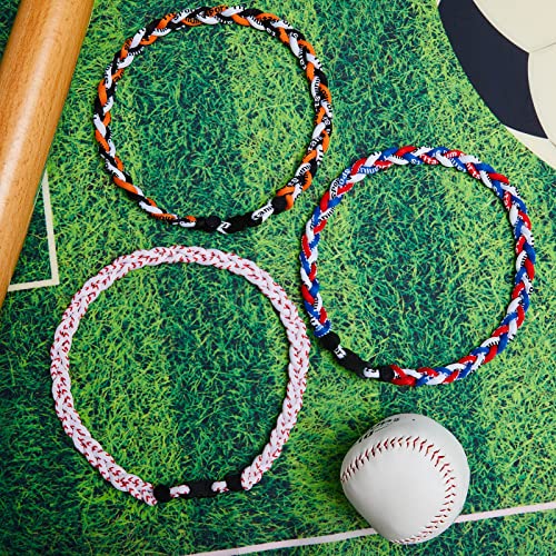 Braided Baseball Necklace for Sports Fans | Adjustable Nylon & Titanium