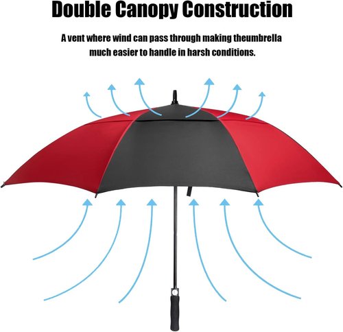 ACEIken Golf Umbrella - Large 58/62/68 Inch Automatic Open - Windproof & Waterproof Double Canopy