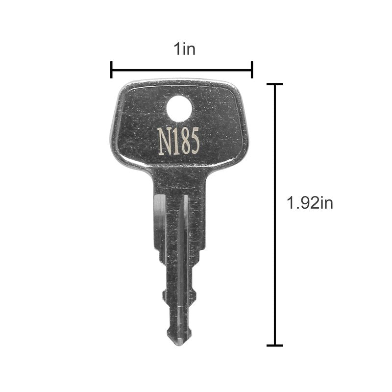 seork Car Rack Replacement Key N185 (2 Pcs) Fits for Thule Compatible Roof Racks, Cargo Box, Carriers, Crossbars Code N185
