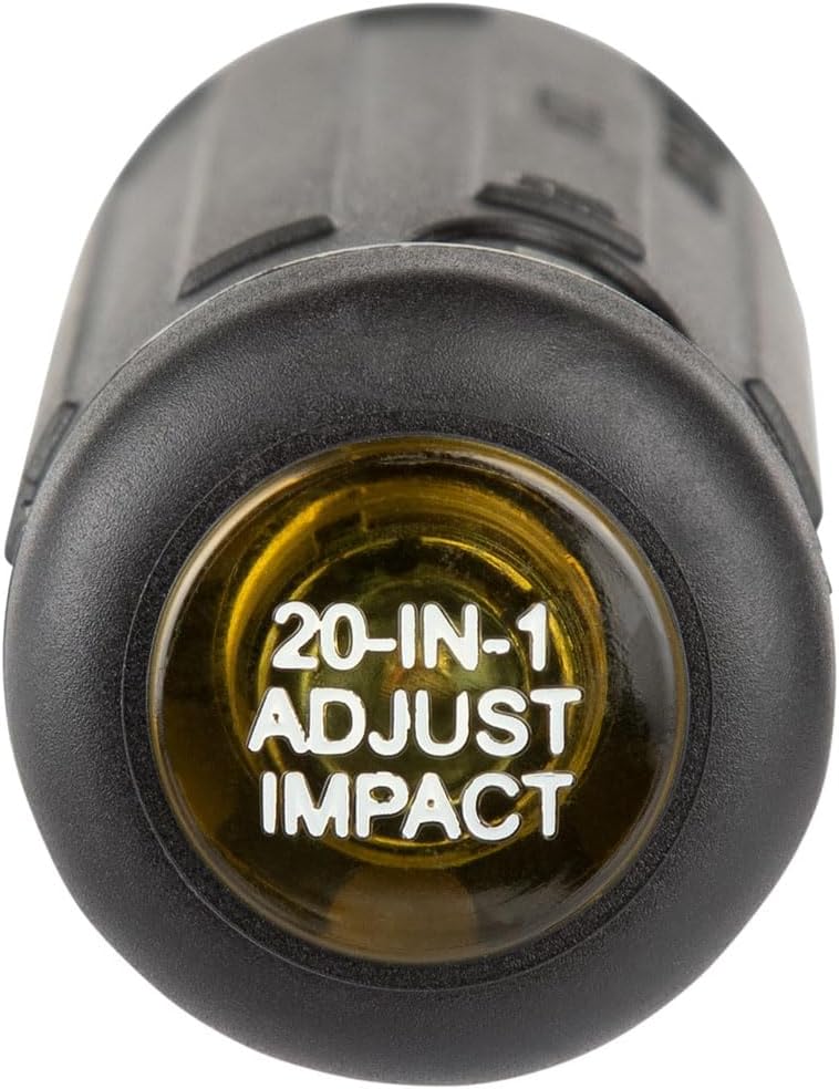 20-in-1 Klein Tools Impact Driver Set - SAE Sockets & Screwdriver with Phillips, Slotted, Square, Torx Tips