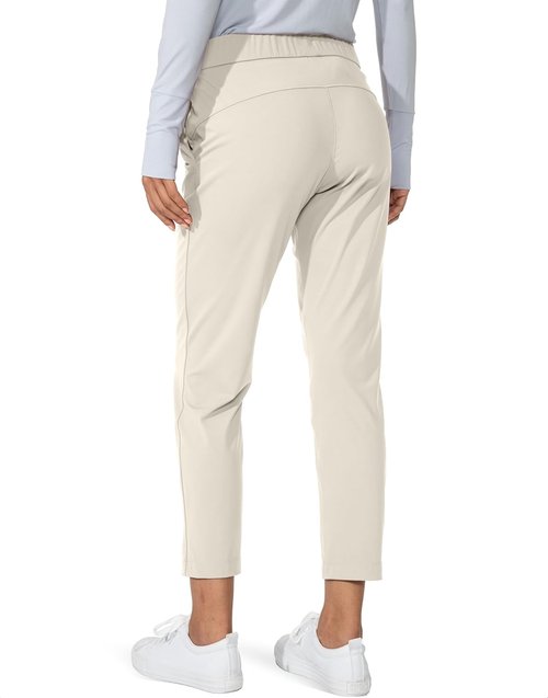 G Gradual Women's 7/8 Stretch Ankle Sweatpants - Deep Pockets for Golf, Lounge & Travel