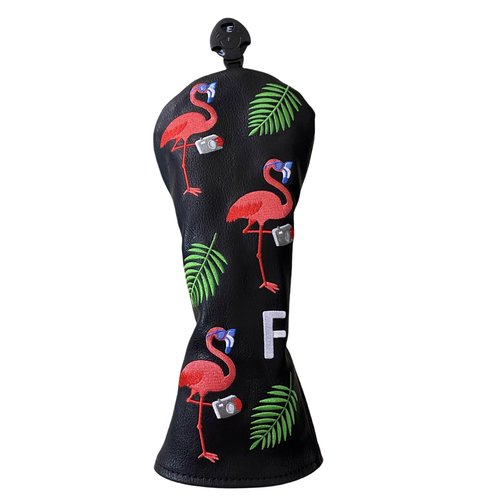 Flamingo Golf Club Headcover 3 Wood Head Cover Golf Premium（PU Leather Fairway Wood Head Cover Gift for Men (1pc (for Fairway))