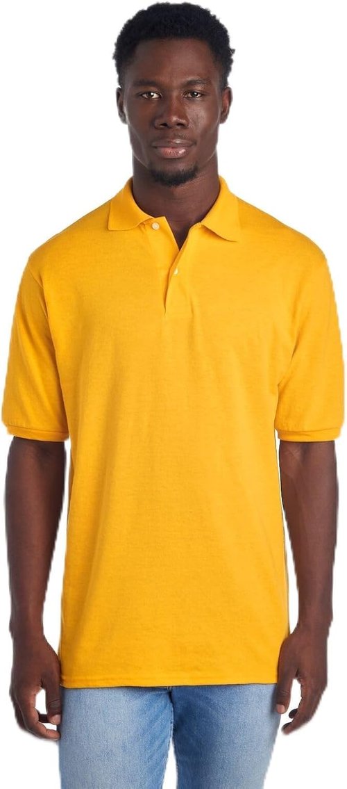 Jerzees Men's SpotShield Polo Shirts - Stain Resistant, Available in Sizes S-5X