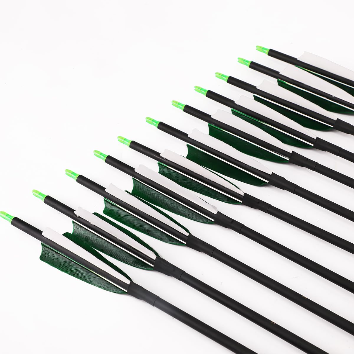 LWANO 30" Carbon Arrows, Archery Target Practice Hunting Arrows,12 Pack