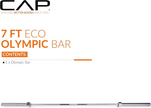 CAP Barbell 7 ft Olympic Barbell - Durable Design with 2-Inch Diameter | Multiple Options Available