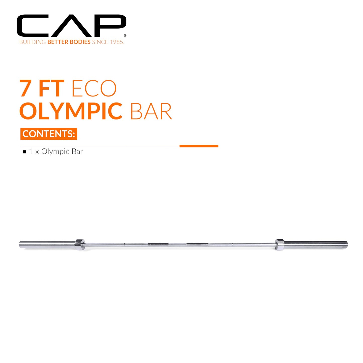 CAP Barbell Classic 7-Foot Olympic Bar, Chrome