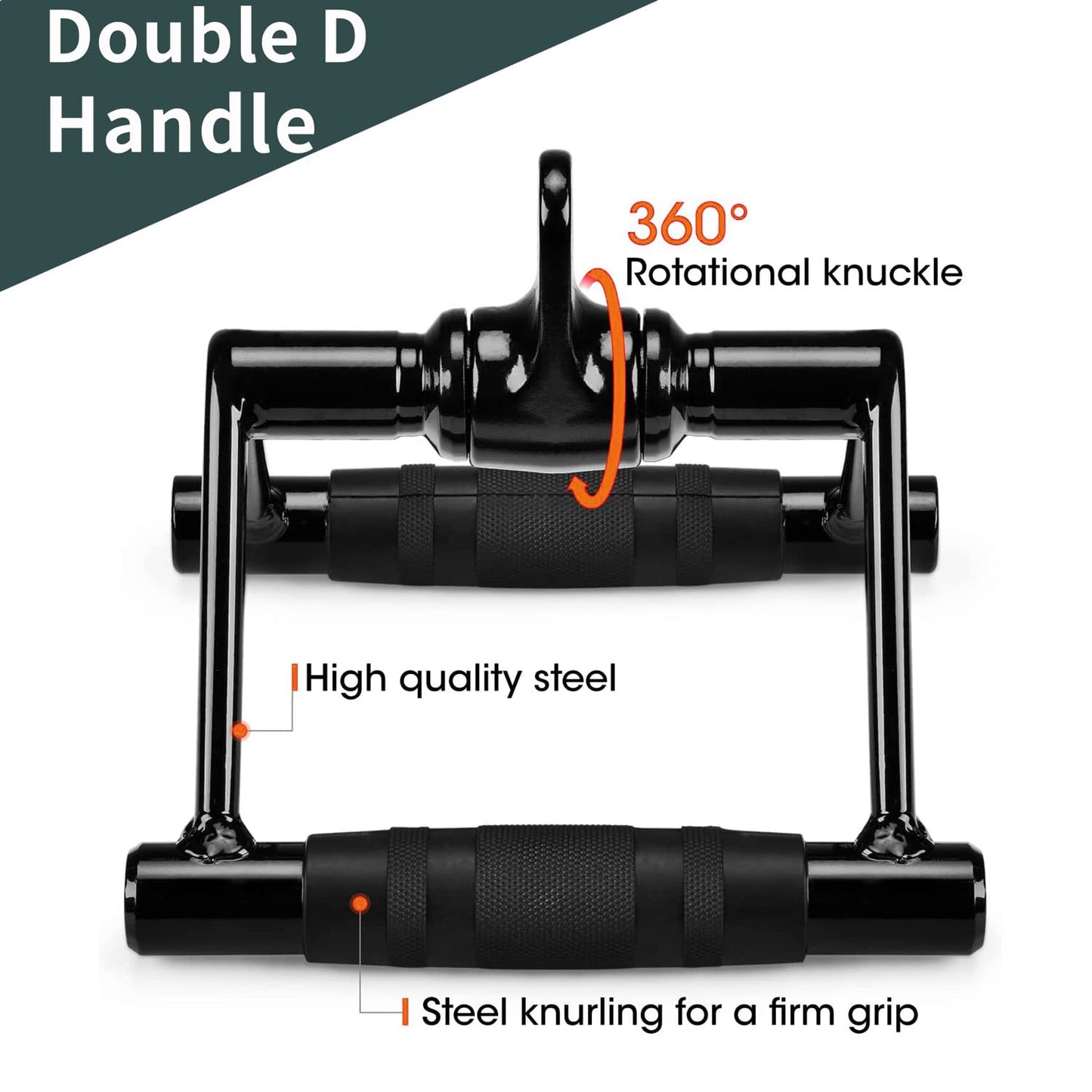 WNOEY Solid Cable Machine Attachment, Cable Attachments for Gym, Gym Cable Attachments, Cable Machine Attachments Set