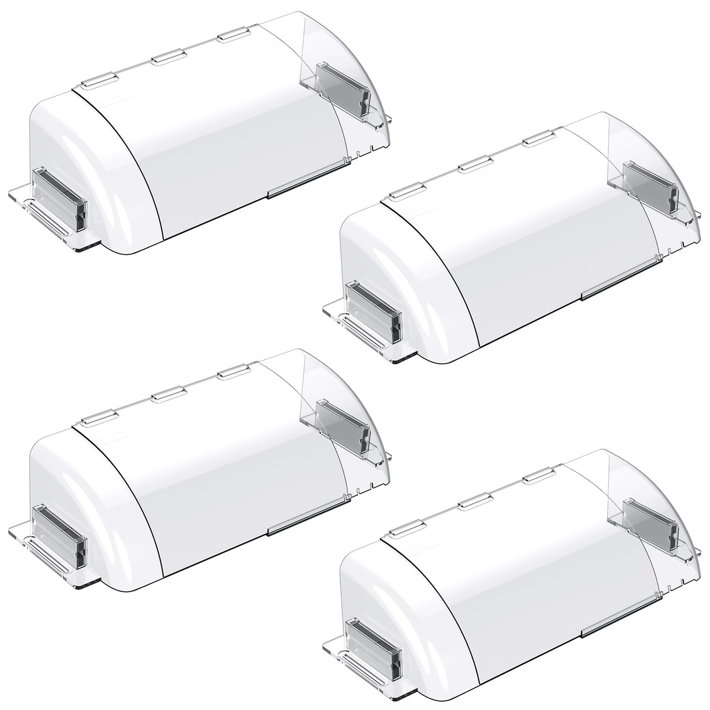 Air Vent Deflectors 4-Pack Set of Super Strong Magnetic Heat-Resistant, Floor Vent Deflectors Easily Adjustable from 8 to 14 Inches,Vent Deflectors for Vents/Walls/Ceilings/Floors