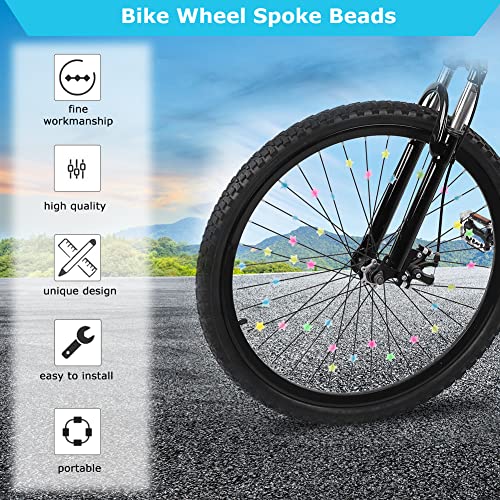 Luminous Bike Spoke Beads - 36PCS Star Clip Decorations
