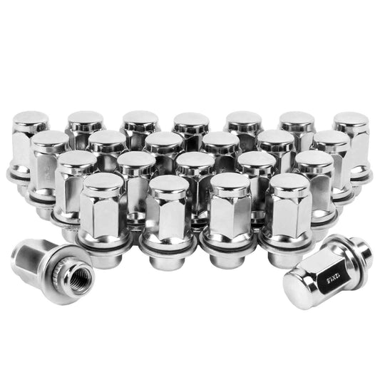 M12x1.5 Lug Nuts OEM Factory Wheel Lug Nuts for Tacoma 4 Runner FJ Cruiser Matrix GX460/ GX470/ SR5 Pre-Runner TRD Off-Road Limited Set of 24 Mag