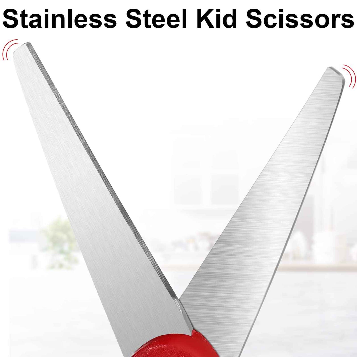 Reginary 78 Pcs Kids Scissors Bulk 5 Inch Student Children Blunt Tip Safety Scissors Multipurpose Rounded Tip for Office Home School Craft Supplies, Multicolor